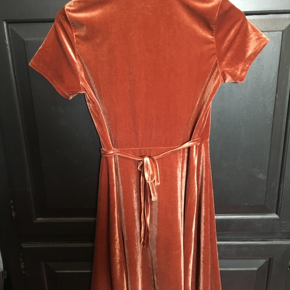 Velour Wrap Dress - Picture 3 of 3